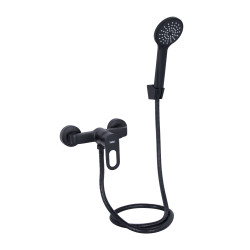 Змішувач для душу Lidz Latwa 010 (з душовим гарнітуром) (k40) LDLAT010BLA45421 Black (LDLAT010BLA45421)