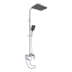 Душова система універсальна Qtap Swan Cascada на три споживача (з виливом) QTSWA111CRM45566 Chrome (QTSWA111CRM45566)