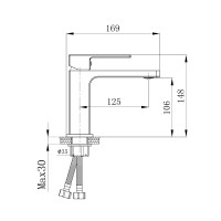 Змішувач для раковини Qtap Gemini QTGEM270CRM45673 Chrome (QTGEM270CRM45673)