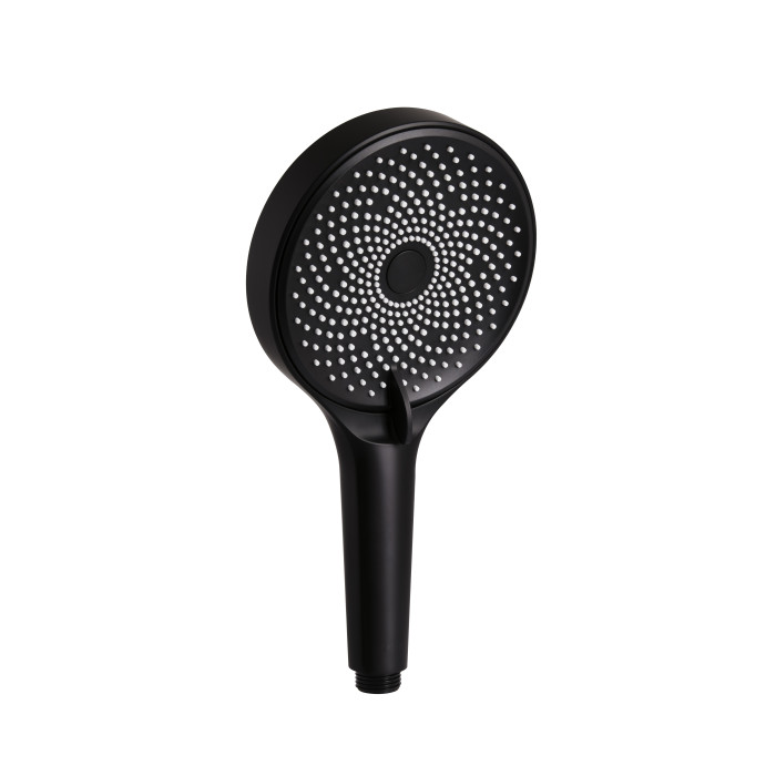 Лійка для ручного душу Qtap Rucni D 130 мм округла QTRUC125BLM45953 Black Matt (QTRUC125BLM45953)