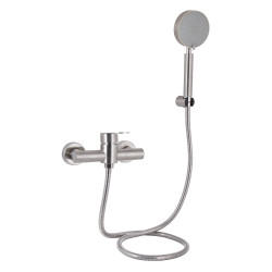 Змішувач для душу Lidz Luna 010 (з душовим гарнітуром) (k35) LDLUN010NKS46095 Nickel (LDLUN010NKS46095)