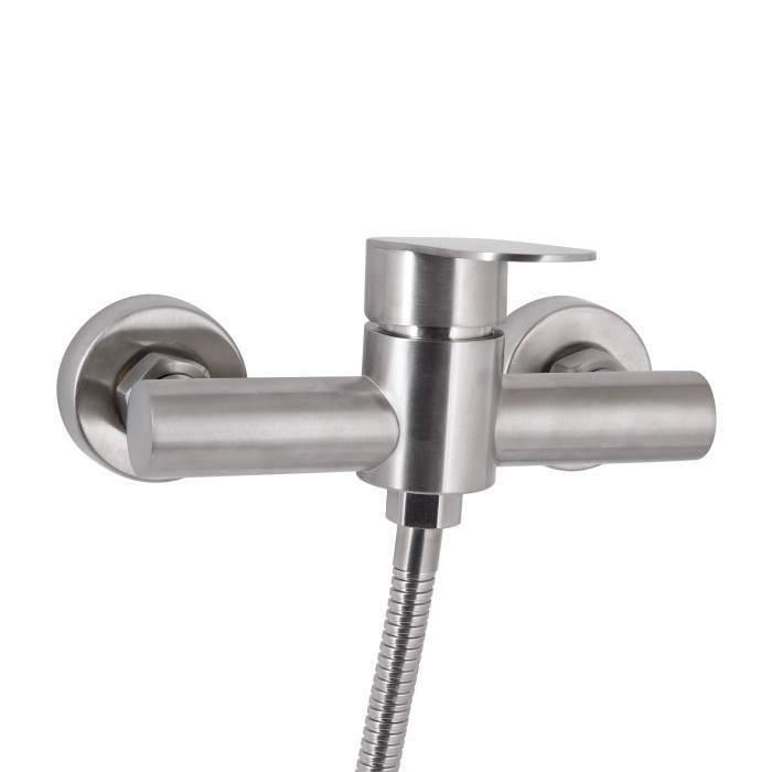 Змішувач для душу Lidz Luna 010 (з душовим гарнітуром) (k35) LDLUN010NKS46095 Nickel (LDLUN010NKS46095)