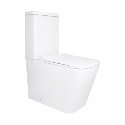 Унітаз підлоговий Qtap Stenava Rimless безобідковий з сидінням Soft-close WHITE QT27228303W (QT27228303W)