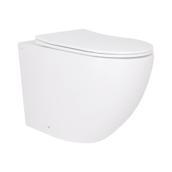 Унітаз підвісний Qtap Robin Ultra Quiet безобідковий з сідінням Soft-close 520x365x365 мм WHITE (QT13332381AW)