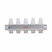 Колектор із витратомірами (нерж.) 1"х5 Icma № К073 (87K073179PQ32QU)
