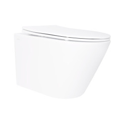 Унітаз підвісний Qtap Swan безобідковий з сідінням Soft-close QT16335180W (QT16335180W)