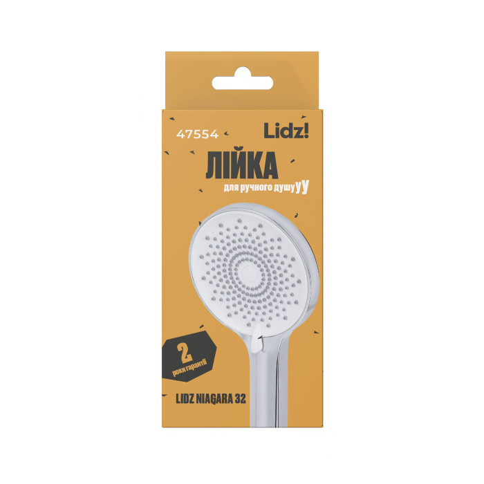 Лійка для ручного душу Lidz Niagara 32 120 мм округла LDNIA32CRM47554 Chrome (LDNIA32CRM47554)