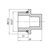 Заглушка PPR Thermo Alliance з різьбою 20х1/2" ЗР (DSD101)