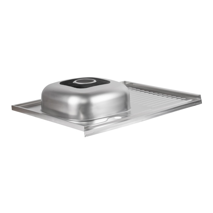 Кухонна мийка Brinex 6080-L 0,6 мм Satin (BRIN6080LSAT06) (BRIN6080LSAT06)