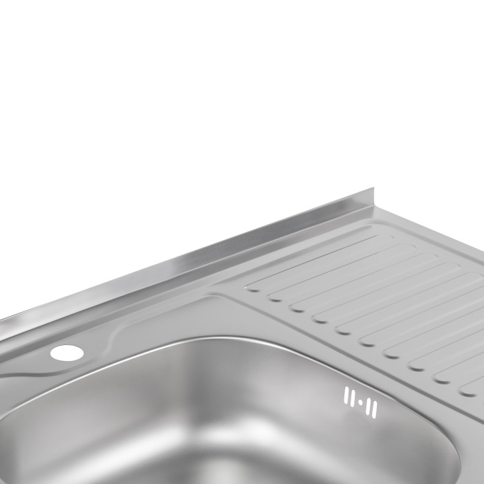 Кухонна мийка Brinex 6080-L 0,6 мм Satin (BRIN6080LSAT06) (BRIN6080LSAT06)