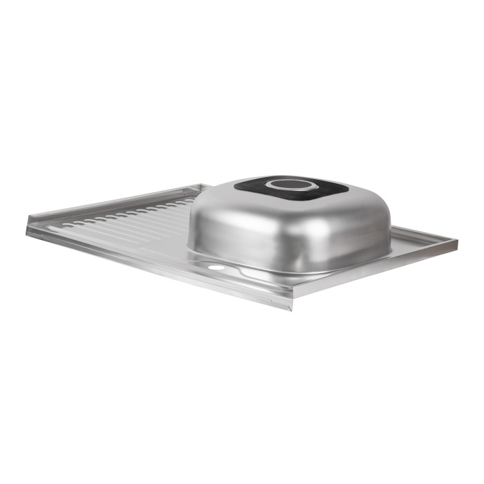 Кухонна мийка Brinex 6080-R 0,6 мм Satin (BRIN6080RSAT06) (BRIN6080RSAT06)