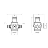 Фільтр самопромивний Thermo Alliance Forte 3/4" з редуктором для холодної води SF128W20 (SF128W20)