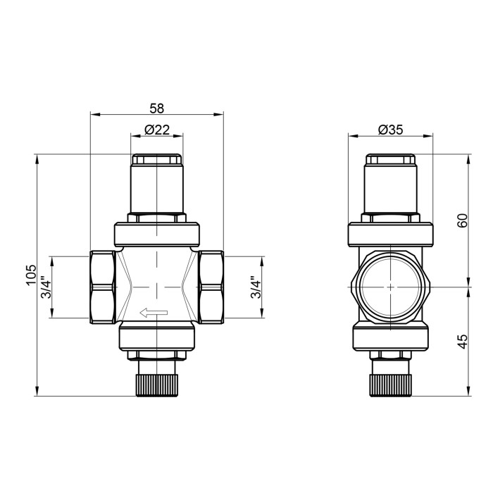 Редуктор Icma 3/4" №247 (91247AE06)