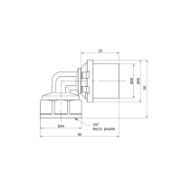 Кутик прес Icma 26х3/4" ВР №405 (81405AEGP06)