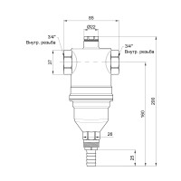 Самопромивний фільтр Icma 3/4" №745 (82745AE05)