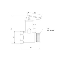 Подрывной клапан Icma 3/4" №GS09 (91GS09AE06)