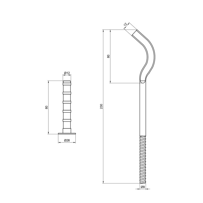 Кріплення SD Plus на алюмінієвий радіатор 9х230 мм SD112230 (SD112230)