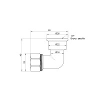 Угол обжимной SD Plus 16х1/2" ВР SD156W1615 (SD156W1615)