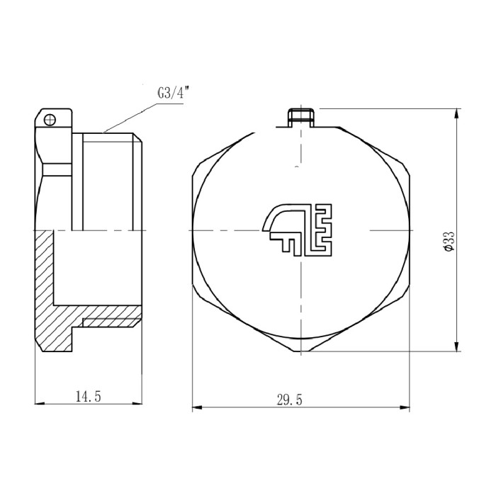 Заглушка SD Forte 3/4" ЗР SF35320 (SF35320)
