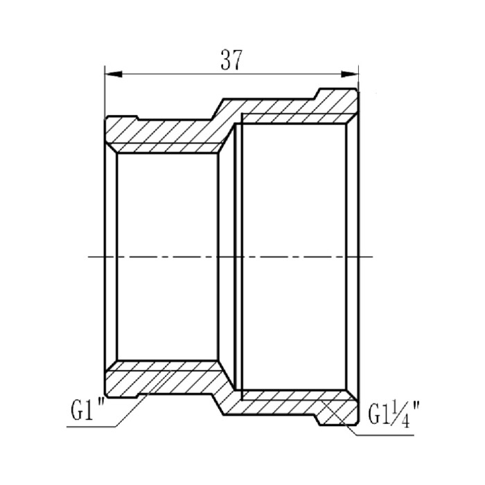 Муфта редукційна SD Forte 1" 1/4х1" ВВ SF3573225 (SF3573225)