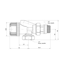 Вентиль двохкутовий Icma 1/2" ВЗ №878 (81878AD06)