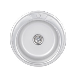 Кухонна мийка Lidz 510-D 0,8 мм Satin (LIDZ510DSAT) (LIDZ510DSAT08)