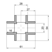 Хрестовина PPR Thermo Alliance 20 (DSF001)