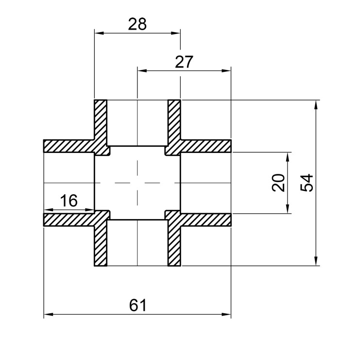 Хрестовина PPR Thermo Alliance 20 (DSF001)