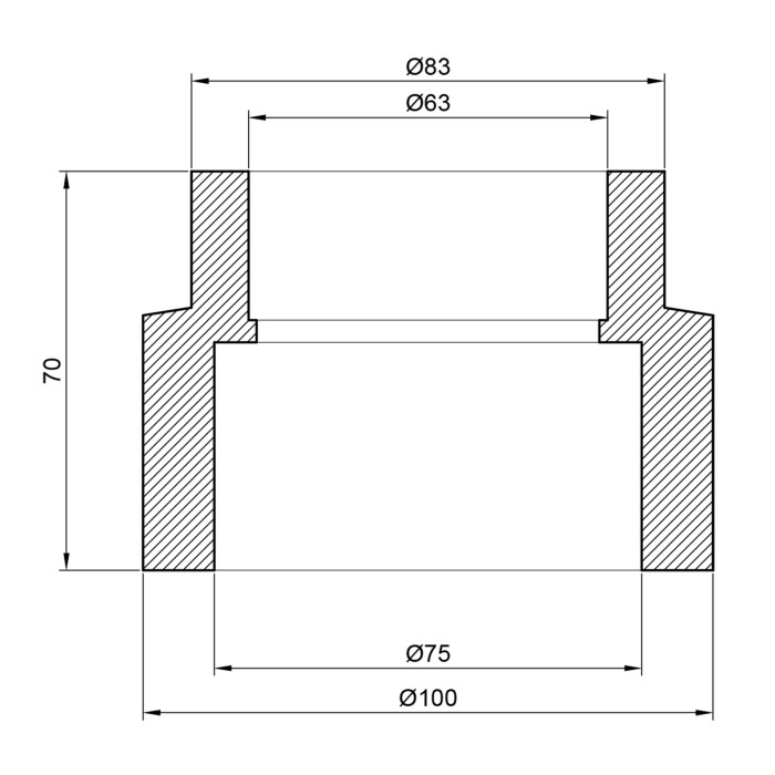 Муфта PPR Thermo Alliance 75х63 (DSB119)