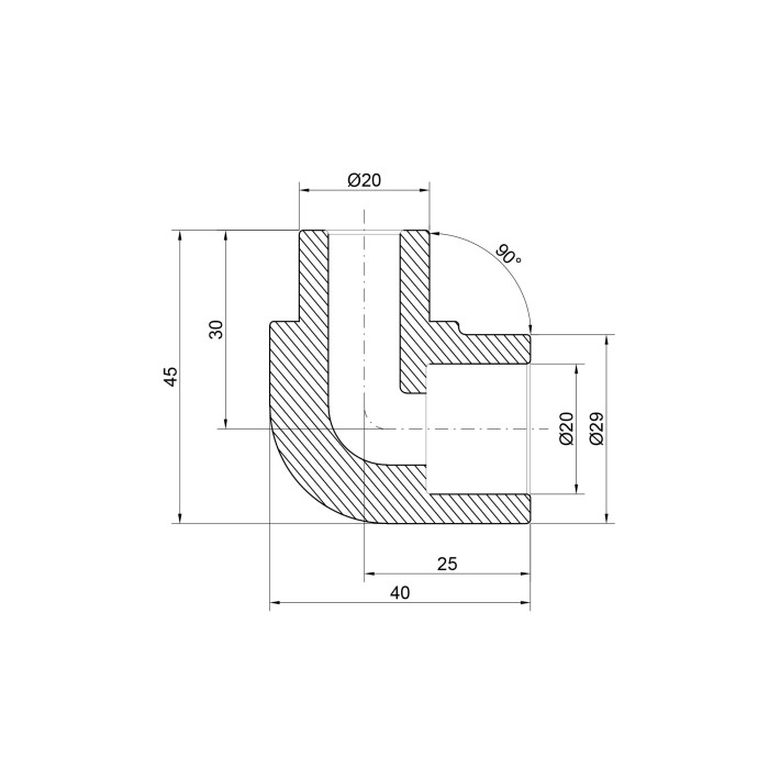 Уголок PPR Thermo Alliance 20, 90° (DSE911)