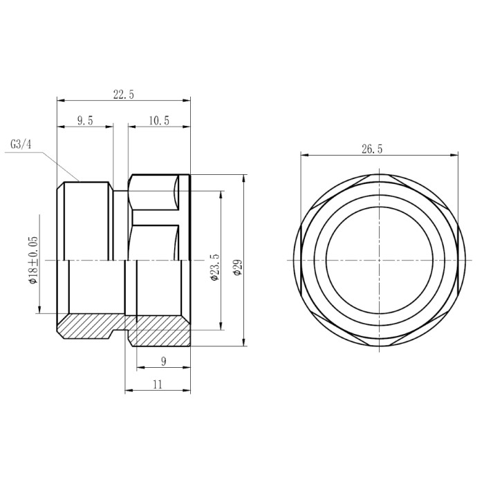 Муфта обтискна SD Forte 20х1/2" В SF171W2015 (SF171W2015)