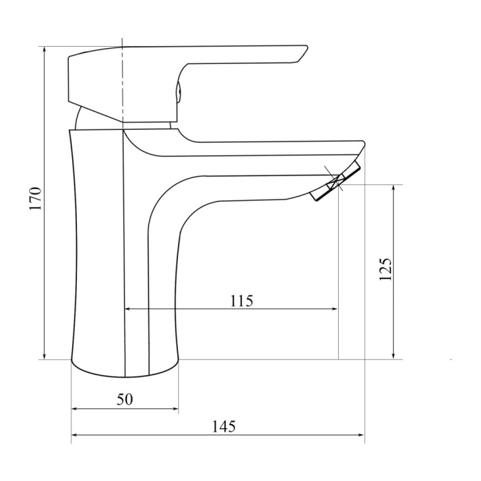 Смеситель для раковины Brinex 35С 001 (BRIN35C001)