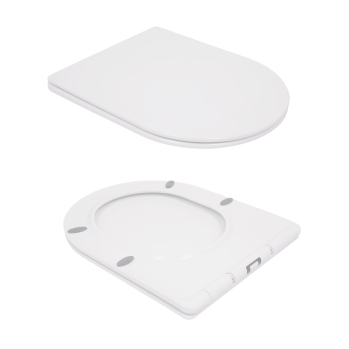 Унітаз підвісний Qtap Swan безобідковий з сідінням Soft-close QT16335178W (QT16335178W)