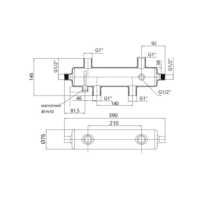 Гідрострілка Thermo Alliance Forte 1" 50 кВт SF29350 (SF29350)