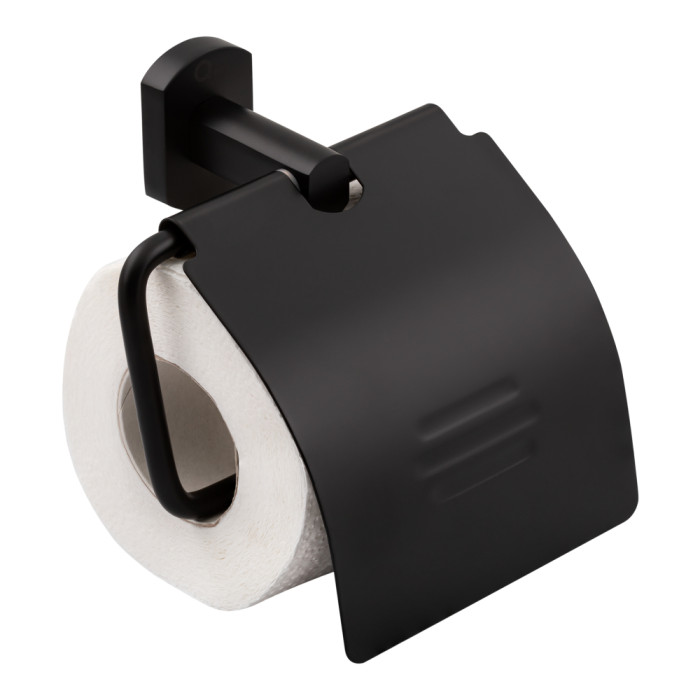 Тримач для туалетного паперу Qtap Liberty QTLIBBLM1151 Black (QTLIBBLM1151)