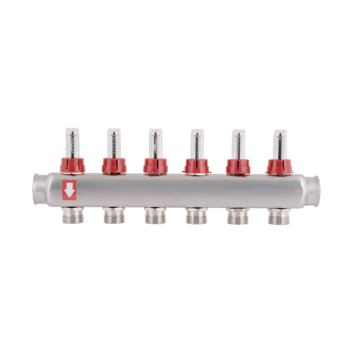 Колектор з витратомірами SD Plus 1" 6 виходів SD0046 (SD0046)