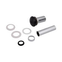 Донний клапан для раковини Qtap PU03 225х70х70 Matt black (QT066PU03MB)