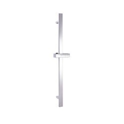 Душова стійка з тримачем універсальна Qtap Lepit 705 мм прямокутна QTLEP82103NC Chrome (QTLEP82103NC)