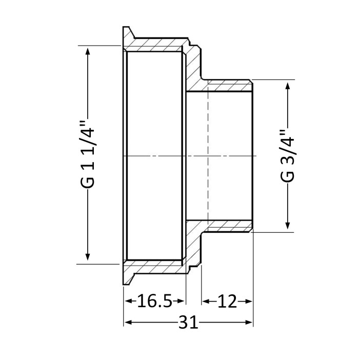 Перехід SD Plus 1 1/4"х3/4" ВЗ SD4093220 (SD4093220)
