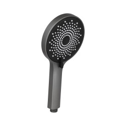 Qtap Rucni Лійка для ручного душу 120 мм округла QTRUCA120R3GRP Graphite (QTRUCA120R3GRP)
