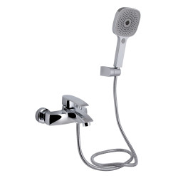 Змішувач для ванни Qtap Swan Eco (з душовим гарнітуром) QTSWA259CRM45534 Chrome (QTSWA259CRM45534)
