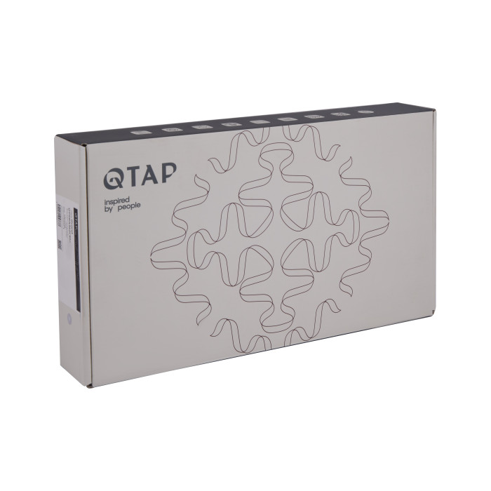 Змішувач для раковини Qtap Vlasta New високий QTVLA269GMB45653 Gunmetal Black PVD (QTVLA269GMB45653)