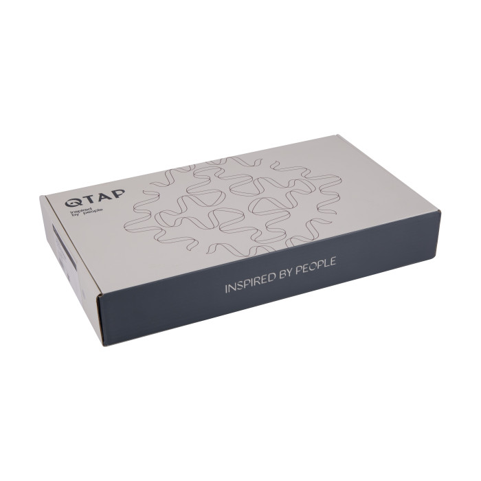 Змішувач для раковини Qtap Vlasta New високий QTVLA269GMB45653 Gunmetal Black PVD (QTVLA269GMB45653)