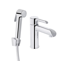 Змішувач для раковини Qtap Grand (з гігієнічним душем) QTGRA272CRM45670 Chrome (QTGRA272CRM45670)