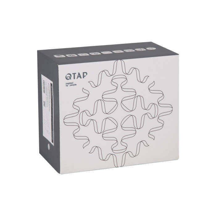 Змішувач для раковини Qtap Gemini (з гігієнічним душем) QTGEM272GMB45692 Gunmetal Black PVD (QTGEM272GMB45692)
