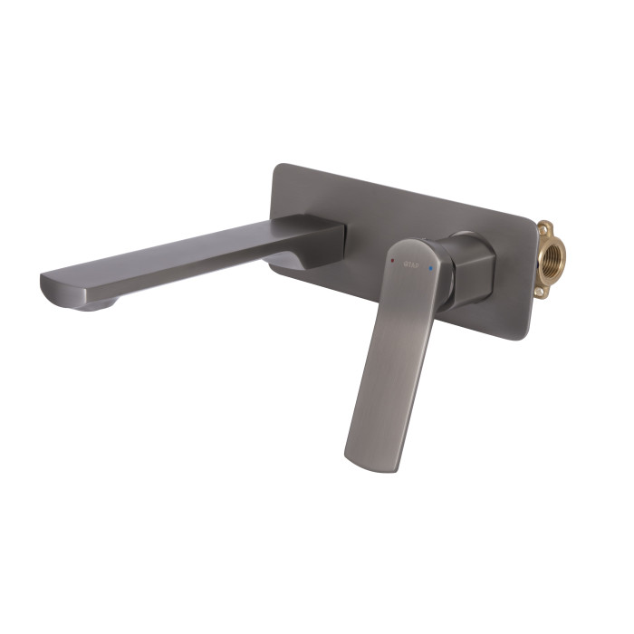 Змішувач для раковини Qtap Slavonice прихованого монтажу QTSLA273GMB45920 Gunmetal Black PVD (QTSLA273GMB45920)