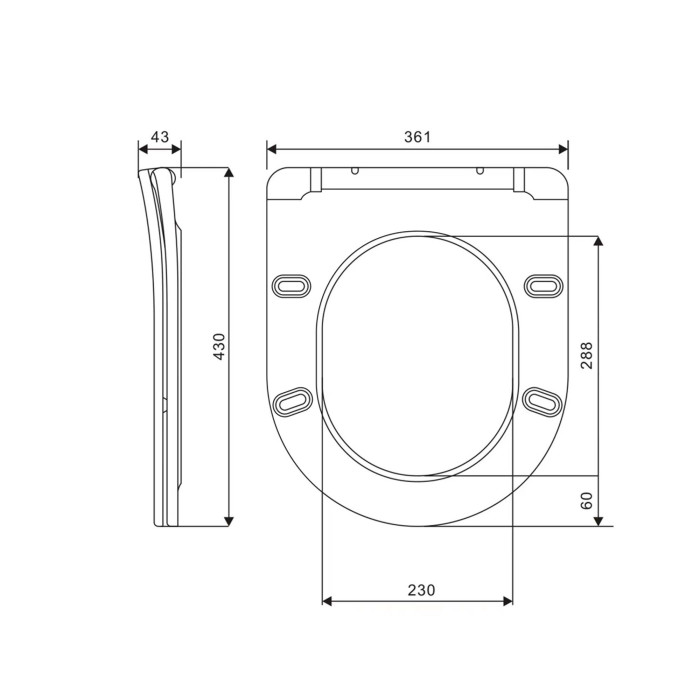 Сидіння для унітаза Qtap (Swan Ultra, Jay Ultra) з мікроліфтом Slim QT99SC6106W (QT99SC5179W)