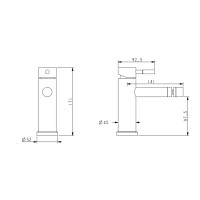 Змішувач для біде Lidz Aria 001AF (k35) LDARI001AFNKS46096 Nickel (LDARI001AFNKS46096)