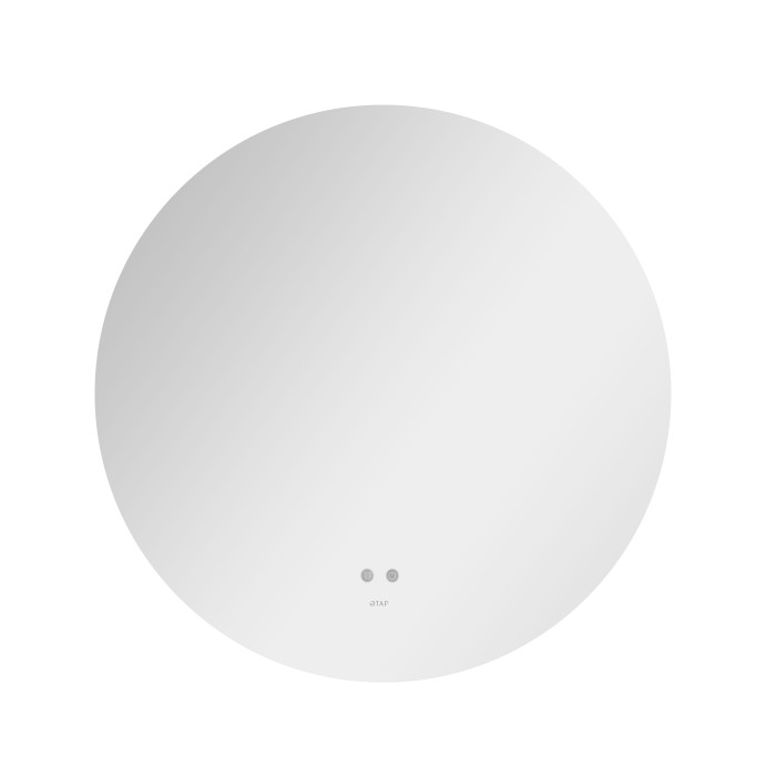 Дзеркало Qtap Taurus R800 з LED-підсвічуванням Touch, з антизапотіванням, з димером, рег. темп. кольору (3000-6500K) QT2478R807 (QT2478R807)