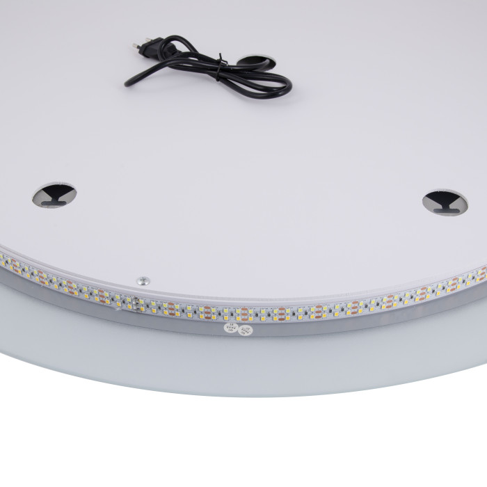 Дзеркало Qtap Taurus R800 з LED-підсвічуванням Touch, з антизапотіванням, з димером, рег. темп. кольору (3000-6500K) QT2478R807 (QT2478R807)